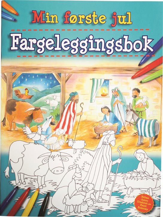 Min første jul Fargeleggingsbok